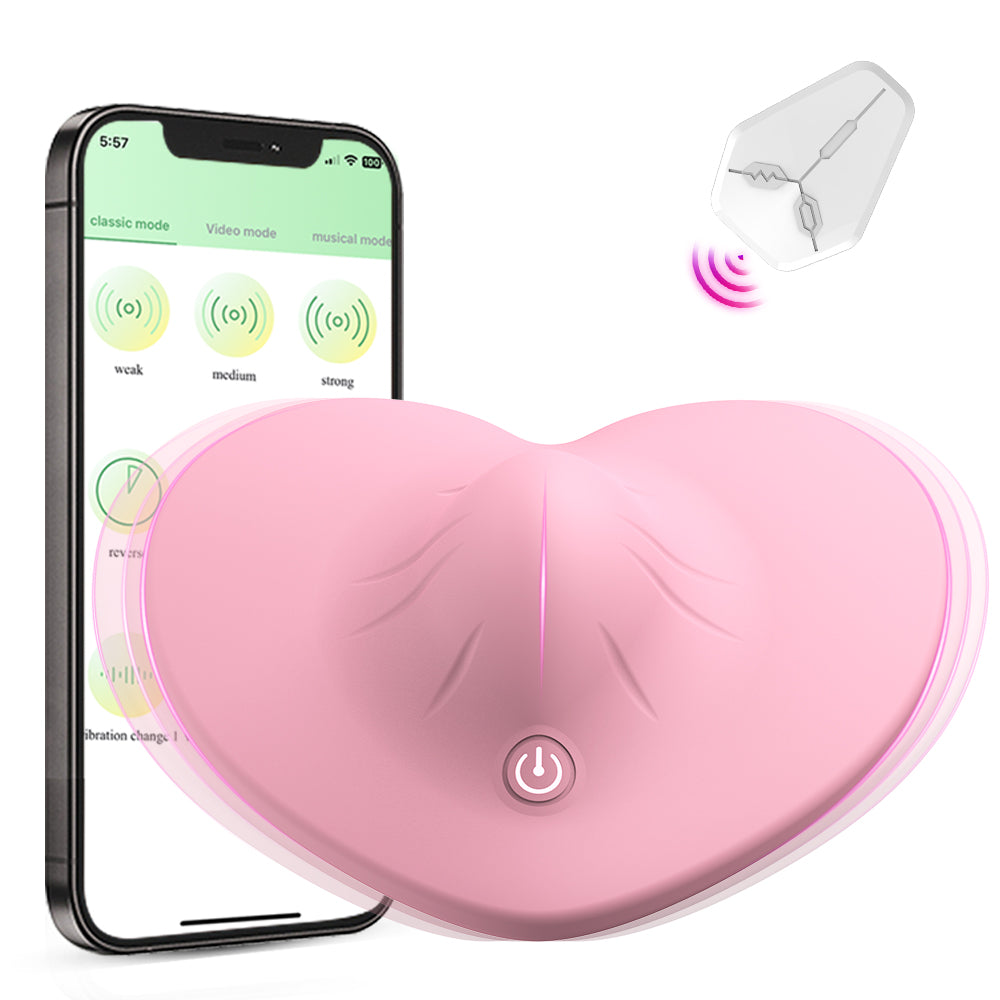 App Controlled Wearable Vibrator / ML-DW-TD415 / (Pink)