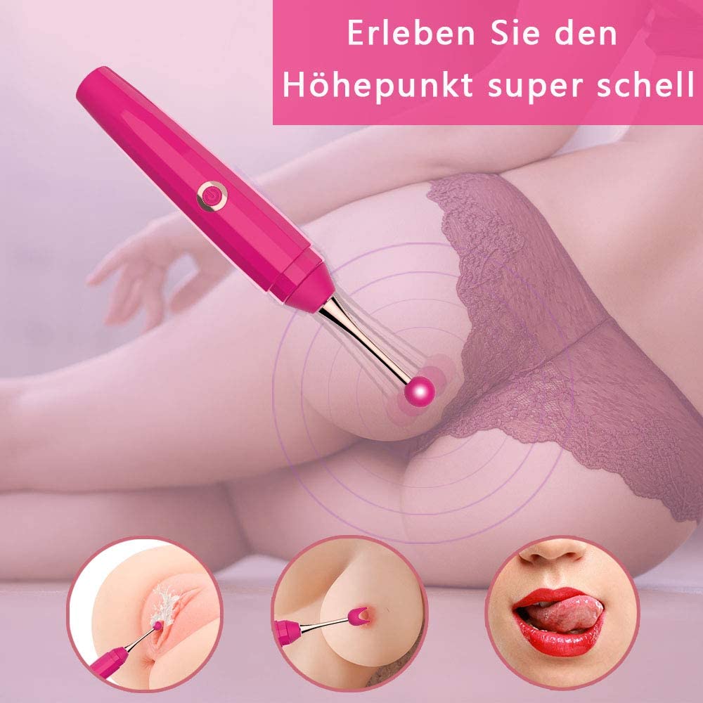 Multi Tip Precision Vibrator / ML-DW-ZD050 / (Rose red)