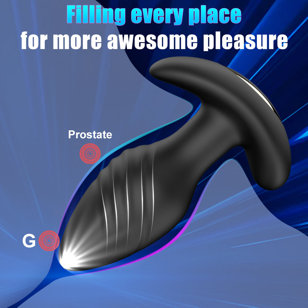 App Controlled Rocking Vibrating Butt Plug / ML-DW-HT516 / (Black)