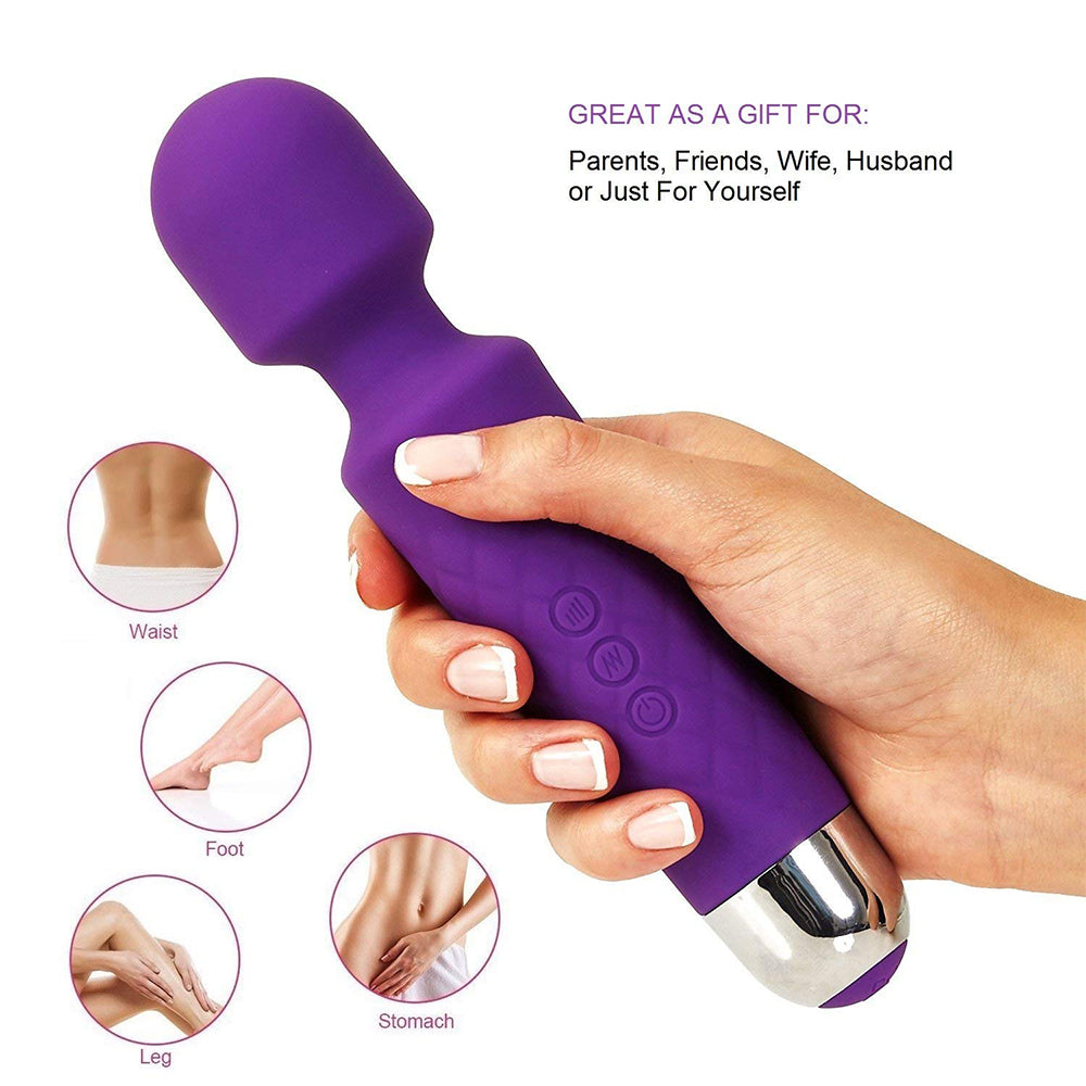 Sleek Multipurpose Wand Vibrator / ML-DW-AV008 / (Purple)
