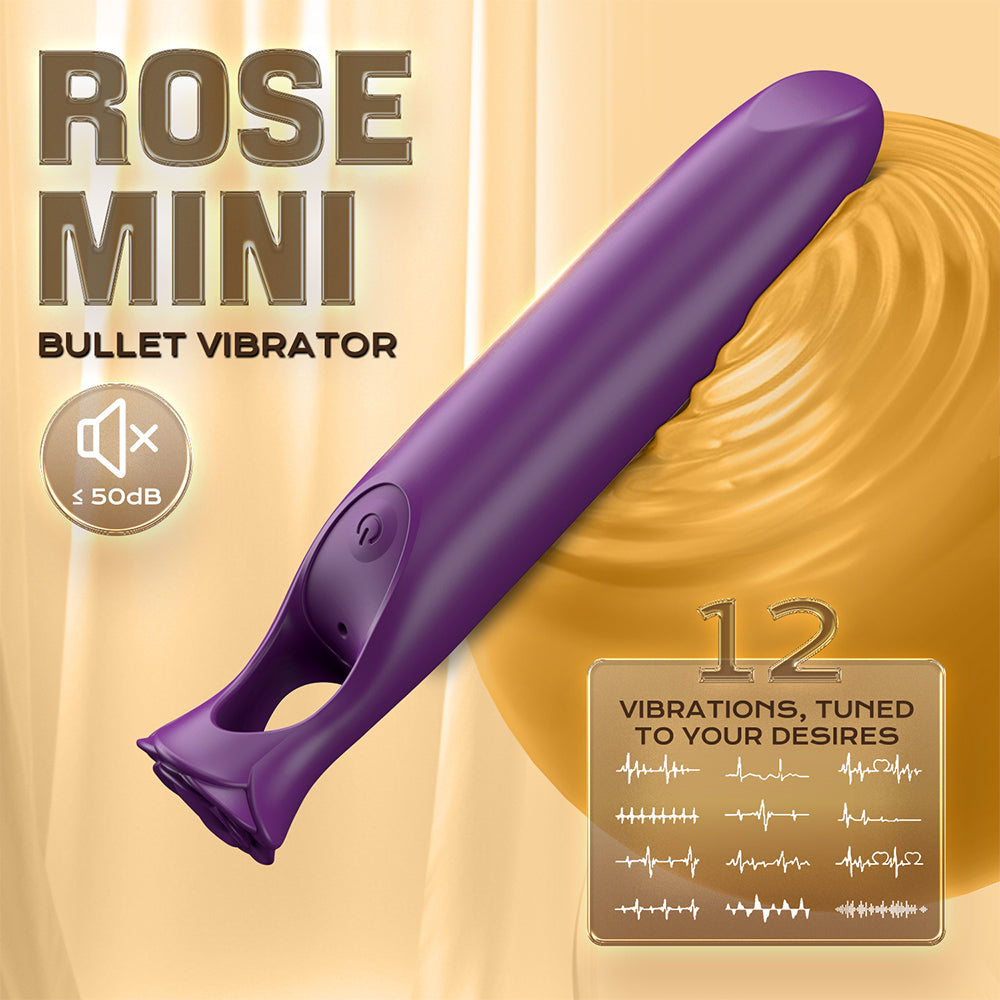 Rose Lipstick Bullet Vibrator / ML-DW-ZD243 / (Black)