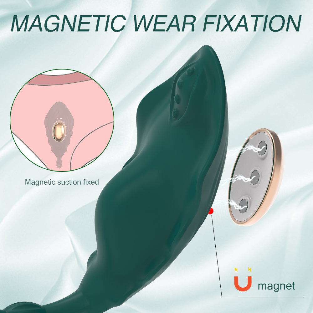 Wearable Clitoral Labia & Anal Vibrator / ML-DW-CD271 / (Green)