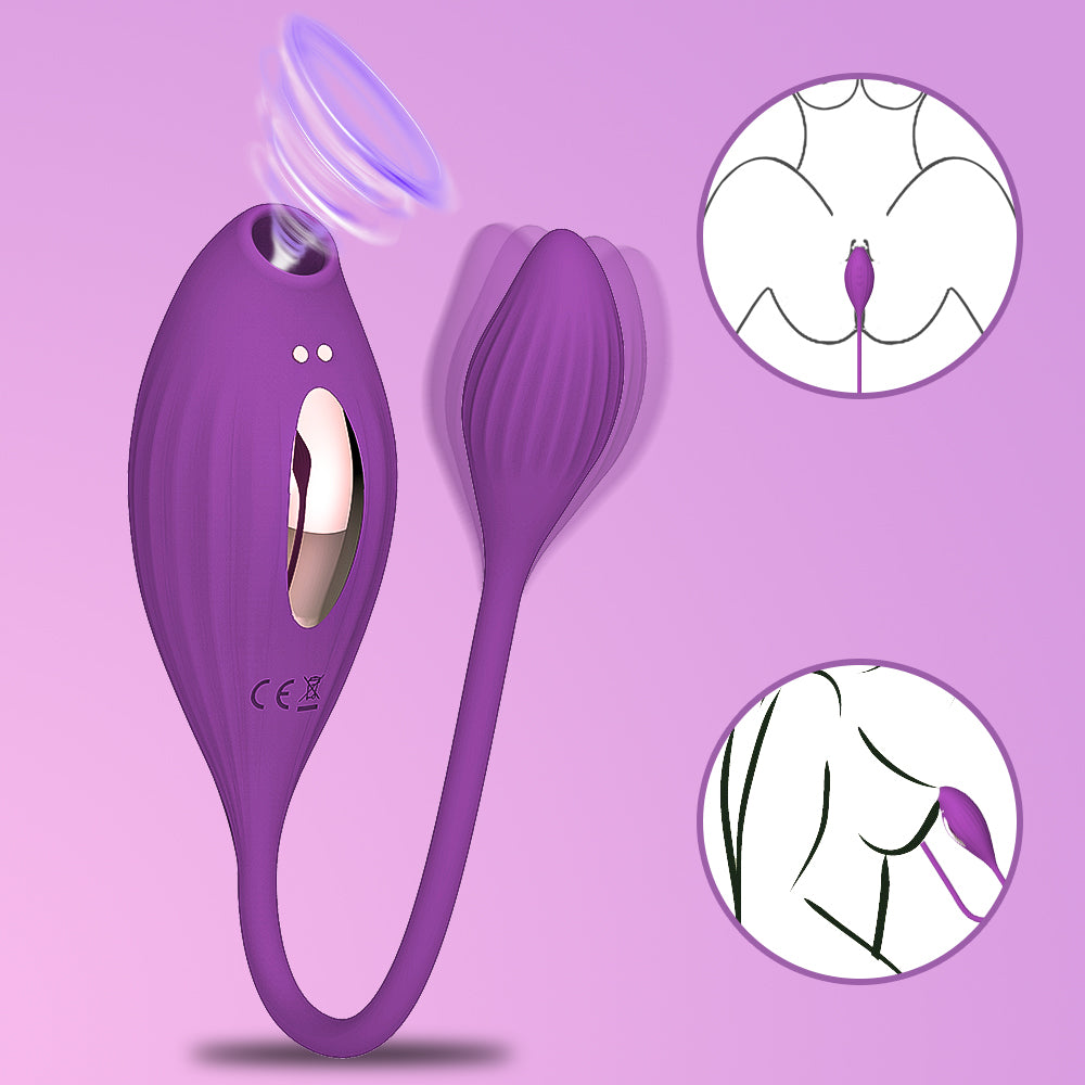 Sucking & Vibrating Egg / ML-DW-TD067 / (Purple)