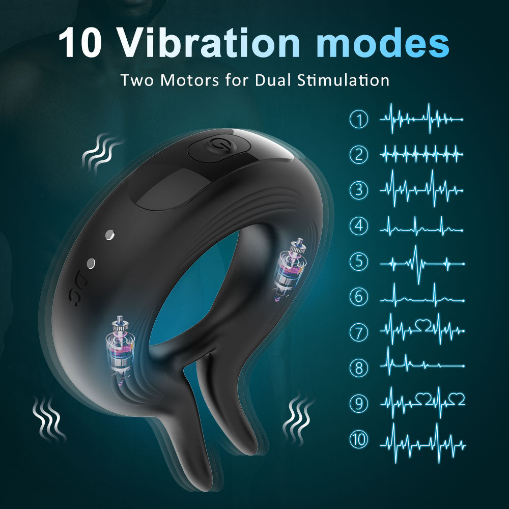 Remote Controlled Rabbit Ear Couples Ring / ML-DW-SJ316 / (Black)
