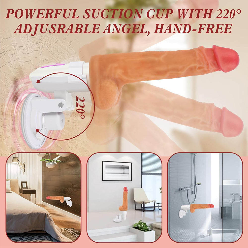 Heated Rocking Thrusting Dildo Sex Machine / ML-DW-YJ280 / (Fair skin)