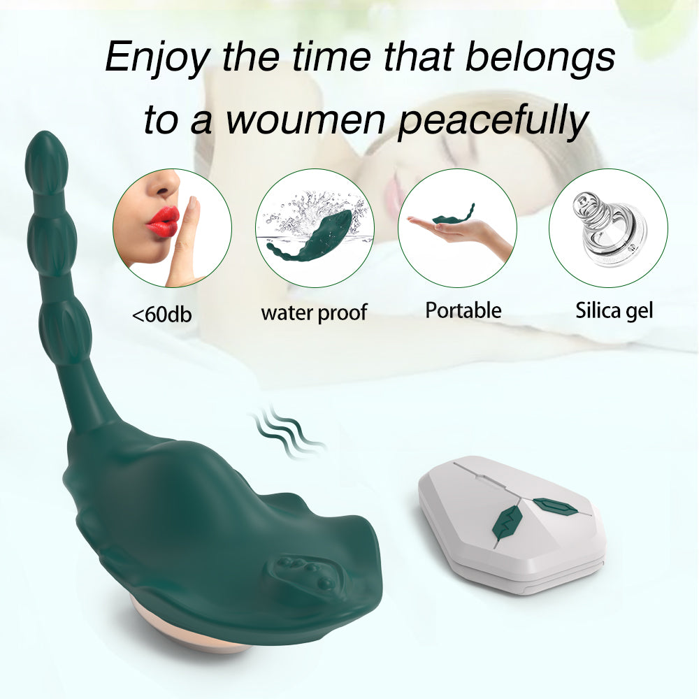 Wearable Clitoral Labia & Anal Vibrator / ML-DW-CD271 / (Green)