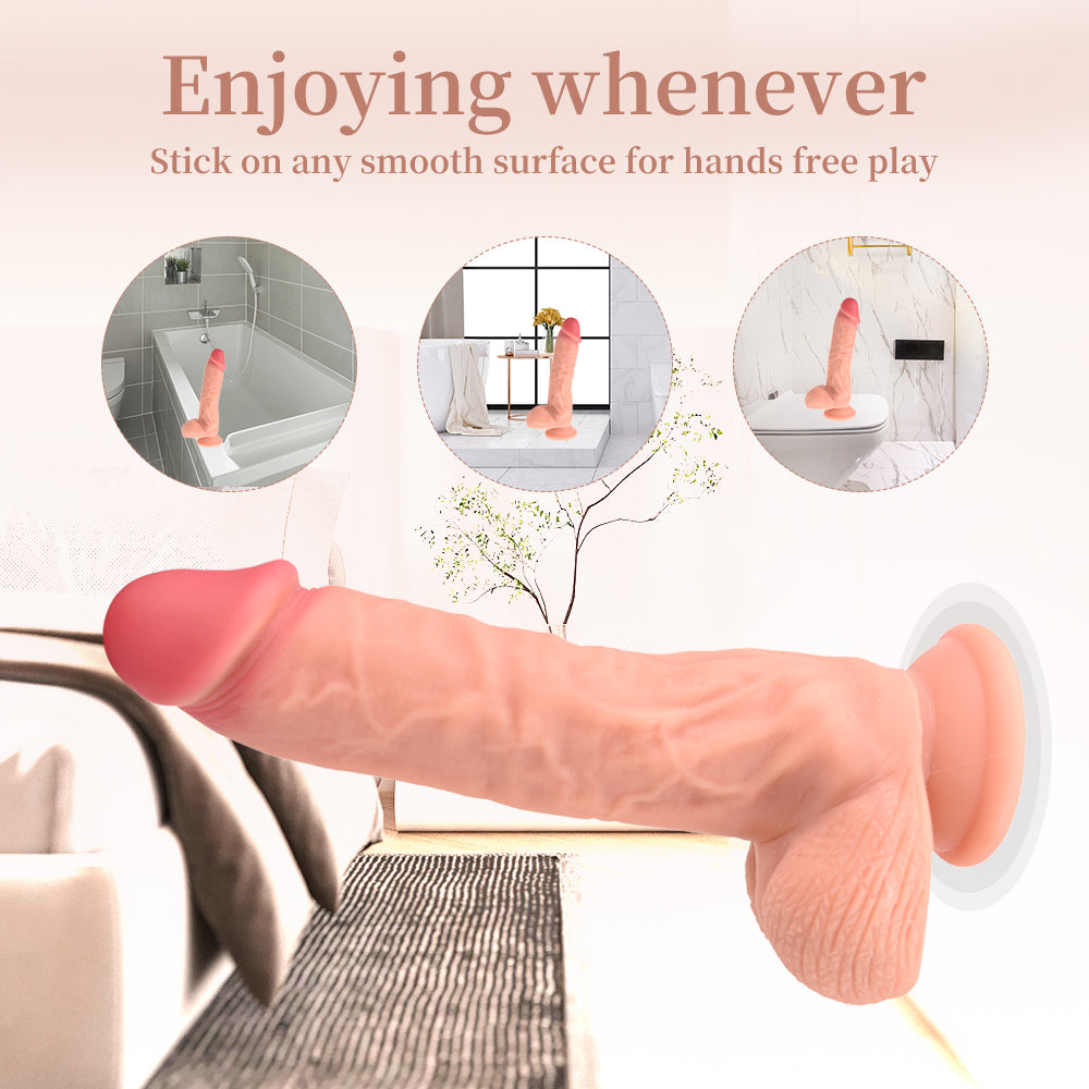Colossal Dildo with Suction Cup Base / ML-DW-YJ351 / (Fair skin)