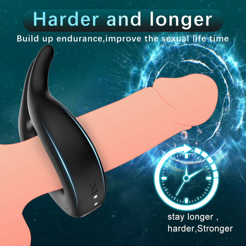 Remote Controlled Rabbit Ear Couples Ring / ML-DW-SJ316 / (Black)