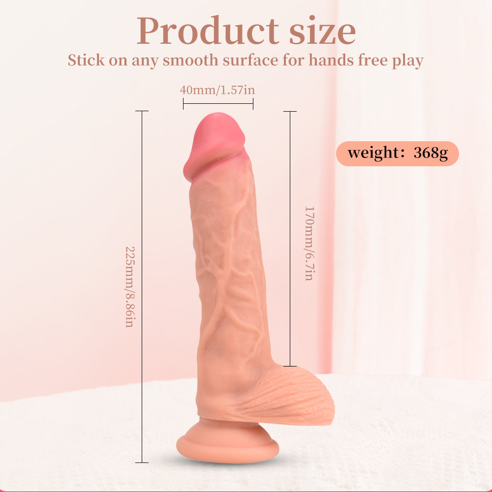 Colossal Dildo with Suction Cup Base / ML-DW-YJ351 / (Fair skin)