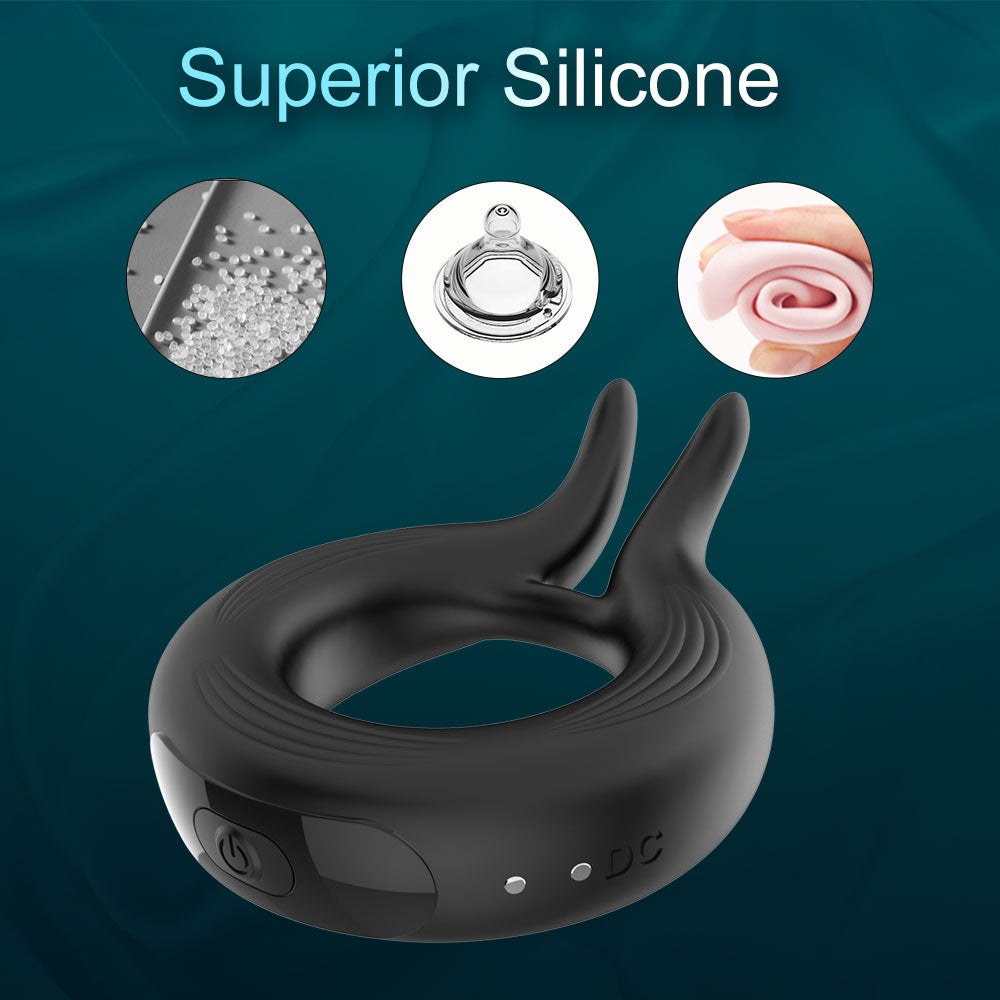 Remote Controlled Rabbit Ear Couples Ring / ML-DW-SJ316 / (Black)