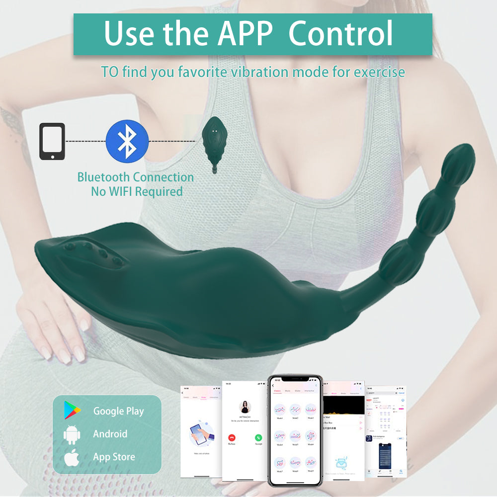 Wearable Clitoral Labia & Anal Vibrator / ML-DW-CD271 / (Green)