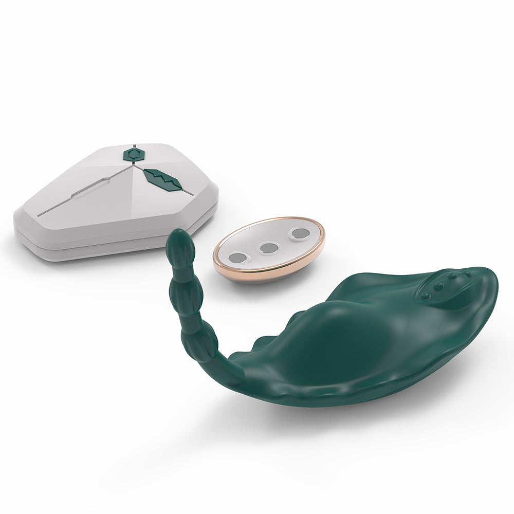 Wearable Clitoral Labia & Anal Vibrator / ML-DW-CD271 / (Green)